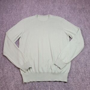 Ralph Lauren Purple Label Fine Cashmere Crewneck Sweater Mens M Sage Green $995